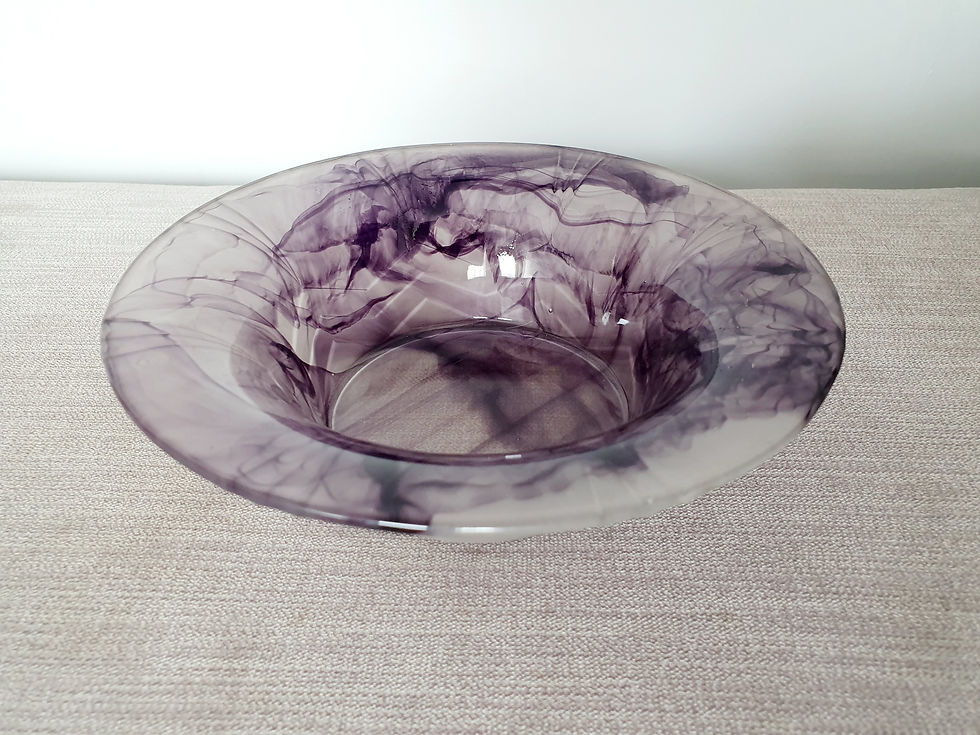 Thumbnail: Amethyst Cloud Glass Bowl