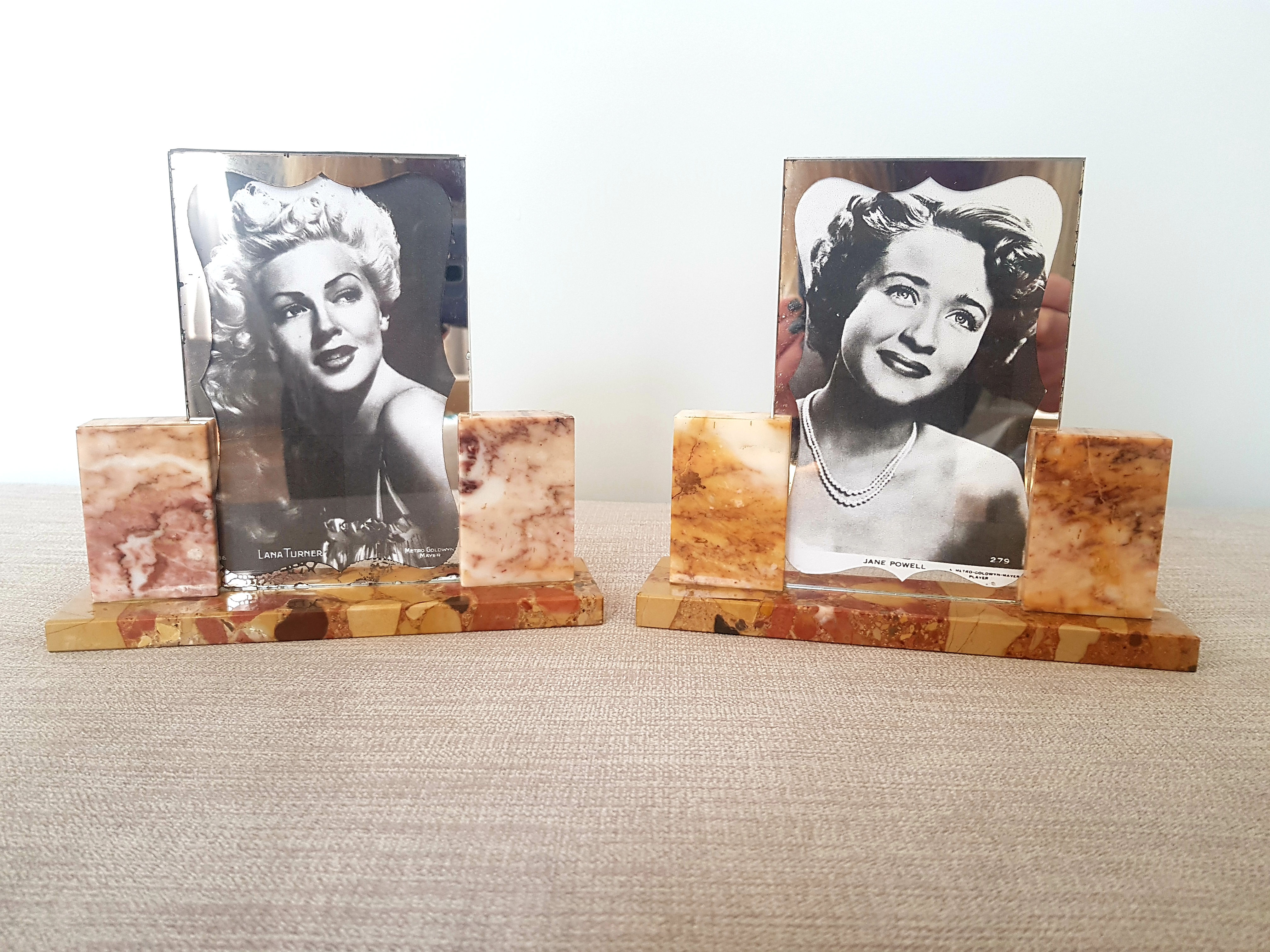 Pair of Marble Photo Frames