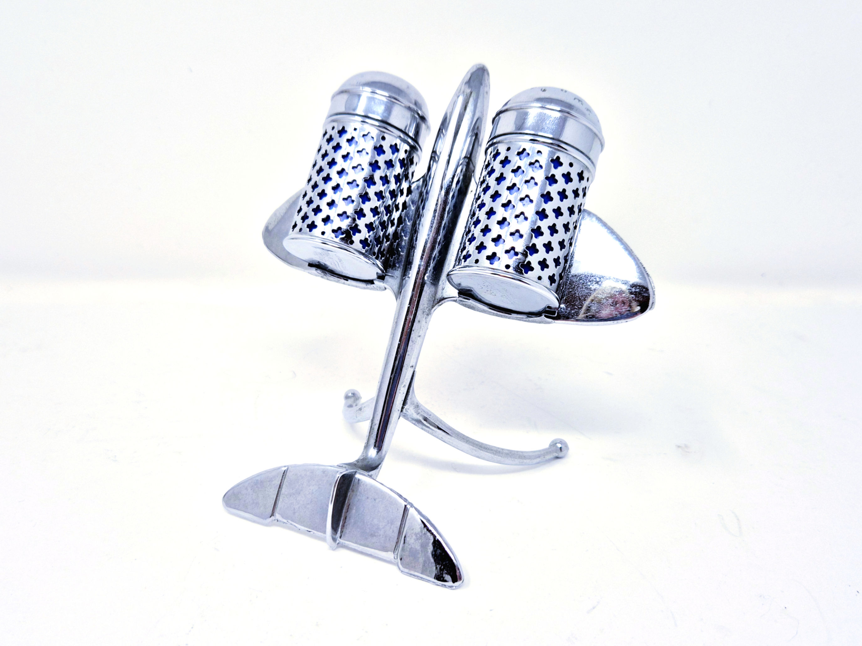 Chrome Aeroplane Cruet Set