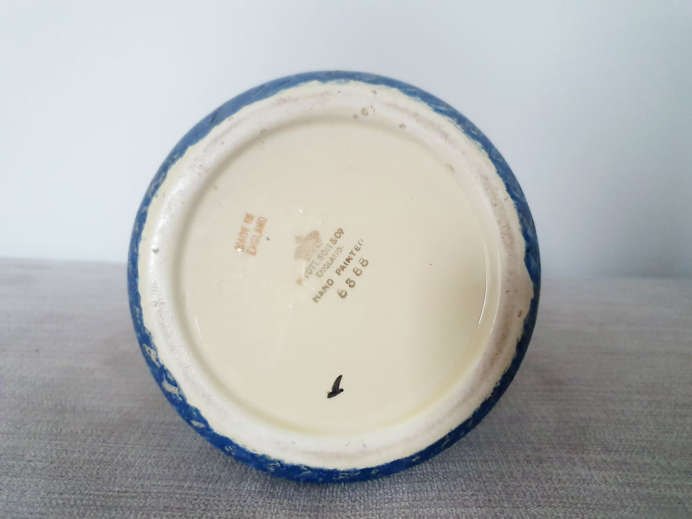 Thumbnail: Myott Blue Tulips Pinch Neck Jug