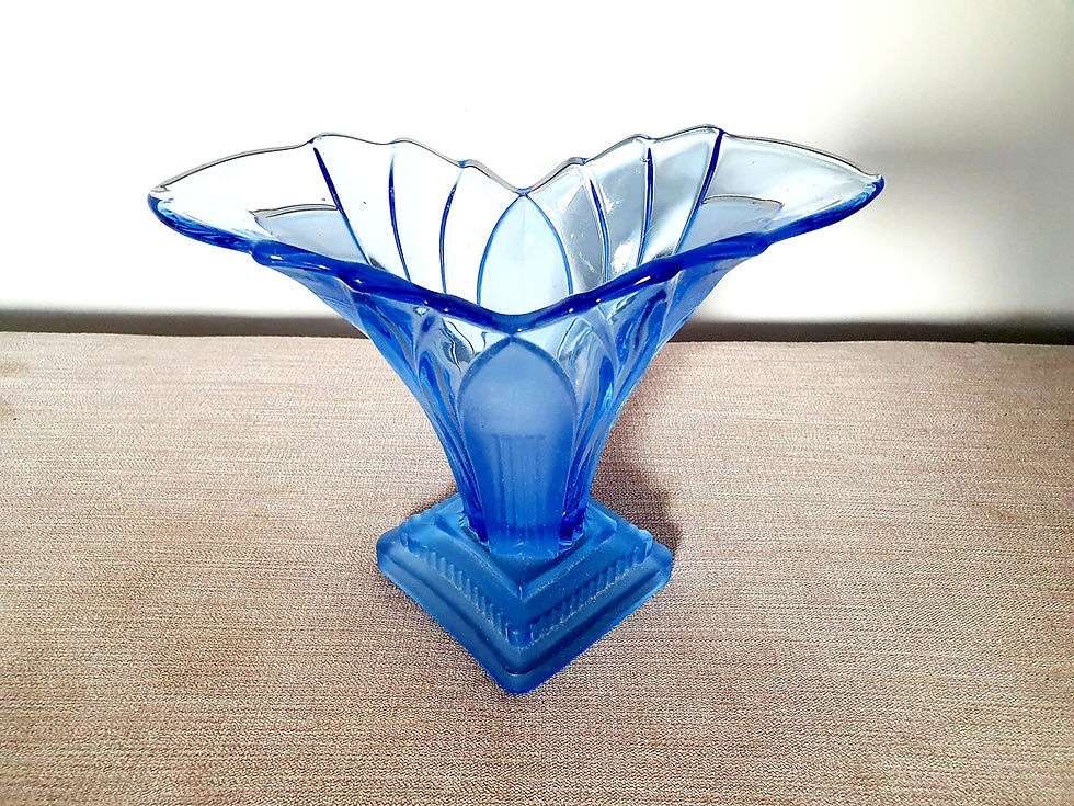 Thumbnail: Walther & Sohne Blue Greta Vase