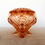 Thumbnail: Sowerby Peach Glass Posy Bowl with Frog