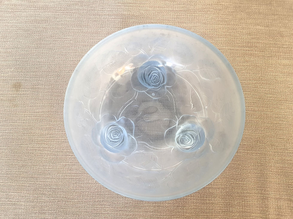 Thumbnail: Jobling Blue Glass Roses Bowl