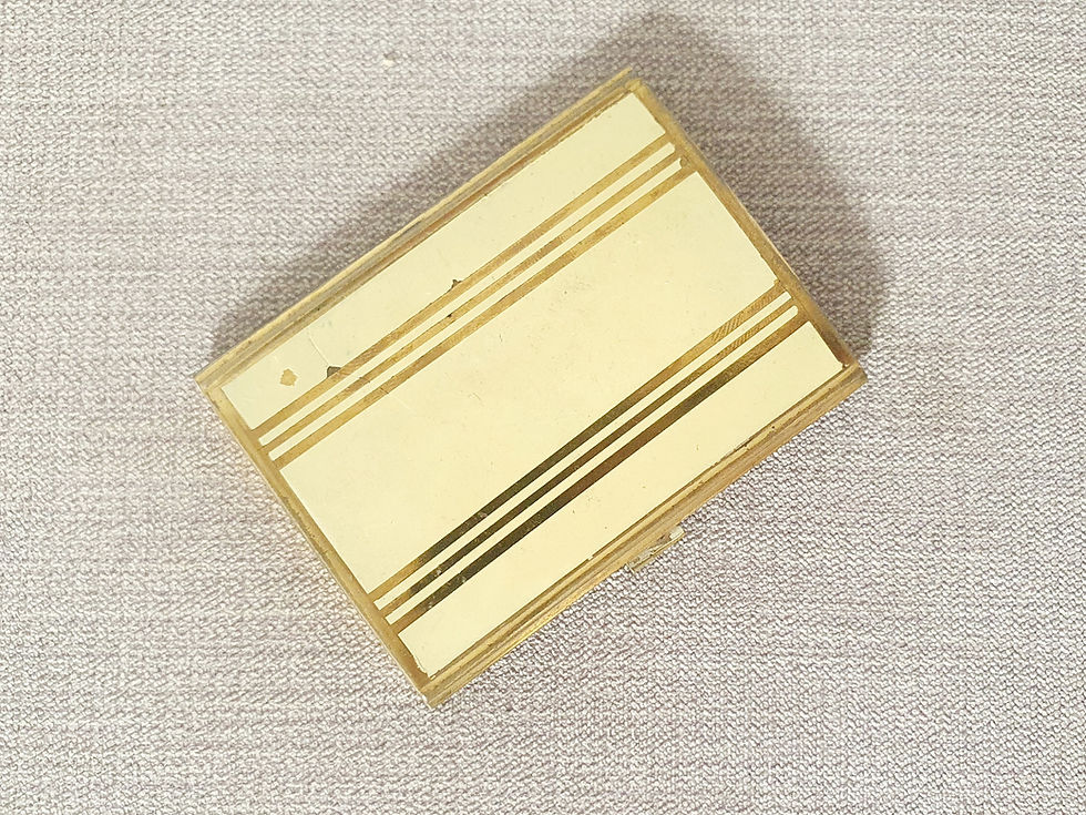 Thumbnail: Yellow Enamel Compact Mirror