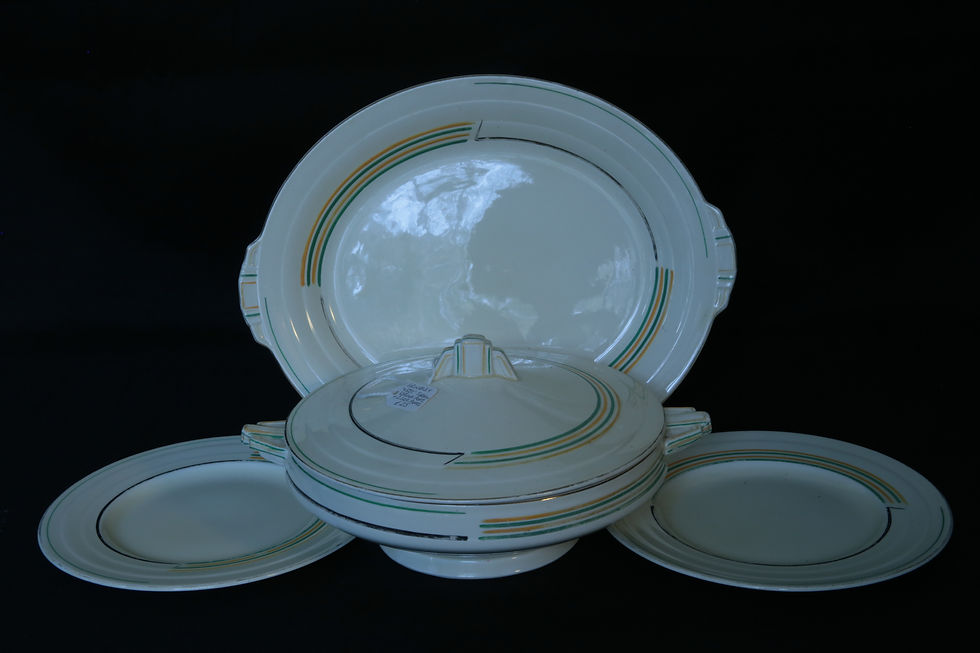 Thumbnail: Grindley Art Deco Tureen and Plates