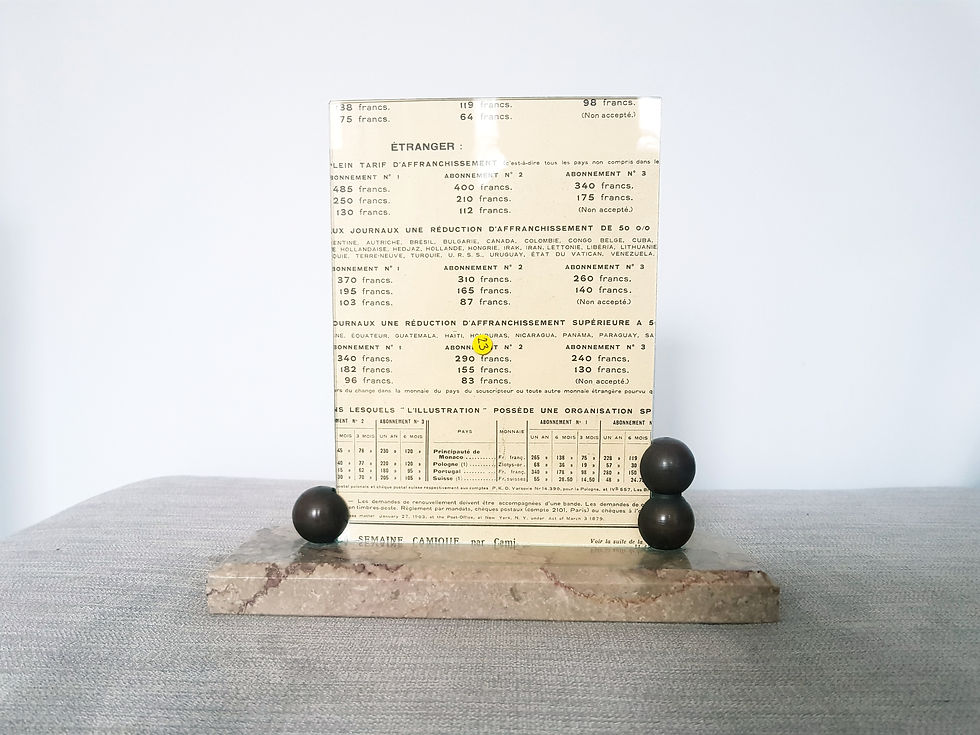 Thumbnail: Bronze and Marble Photo Frame
