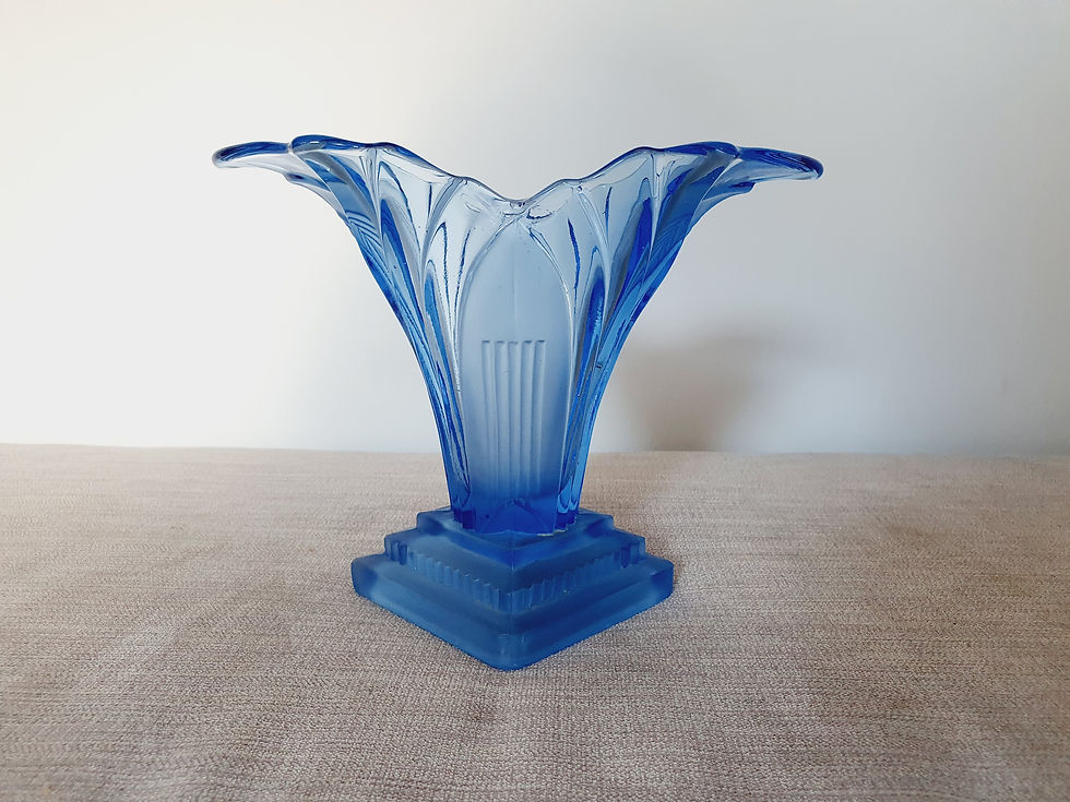 Thumbnail: Walther & Sohne Blue Greta Vase