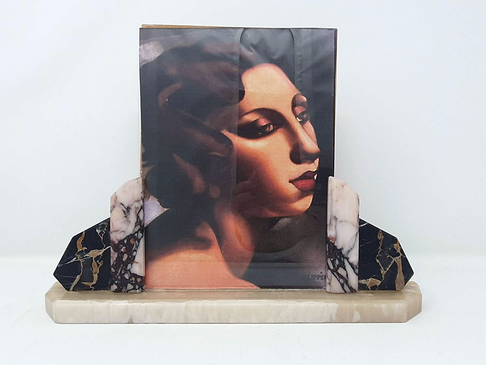 Art Deco for Sale Marble Photo Frame Vintage 1930s