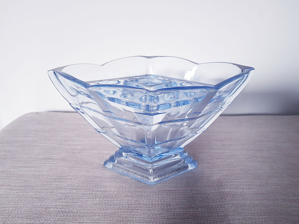 Thumbnail: Blue Glass Vase & Frog