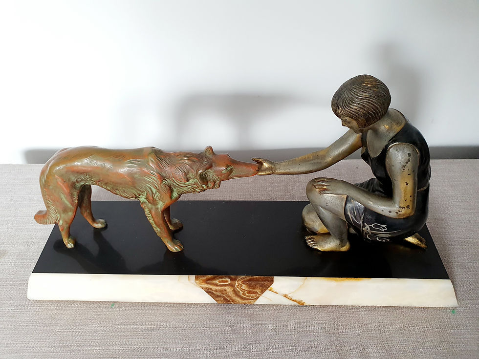 Thumbnail: Lady with Borzoi Statue