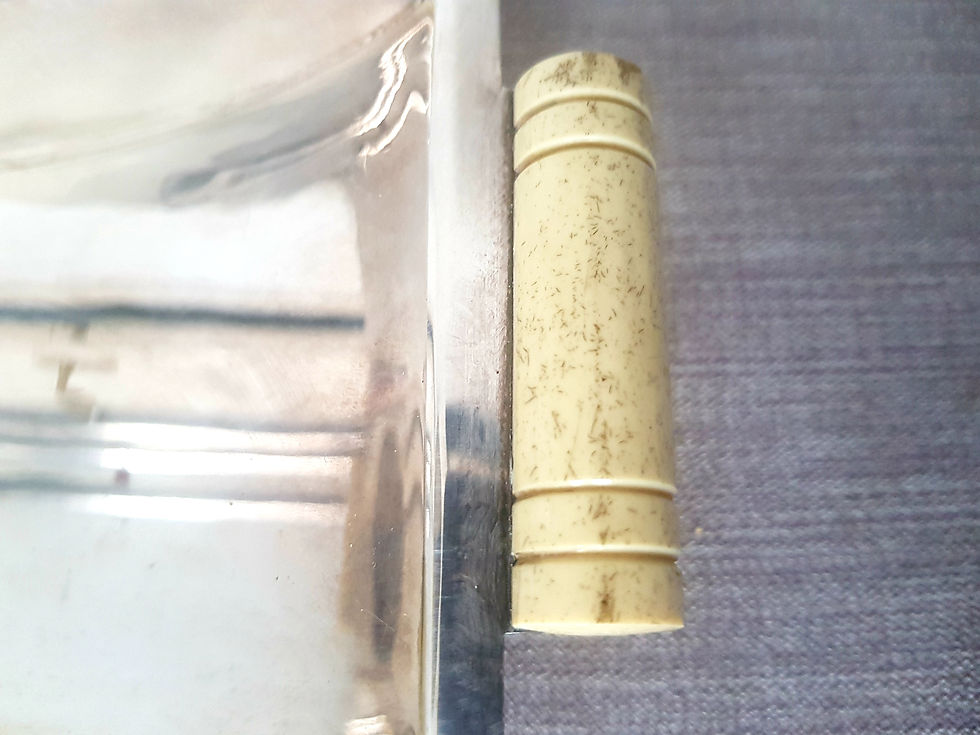 Thumbnail: Silver Plated Dish with Bakelite Handles