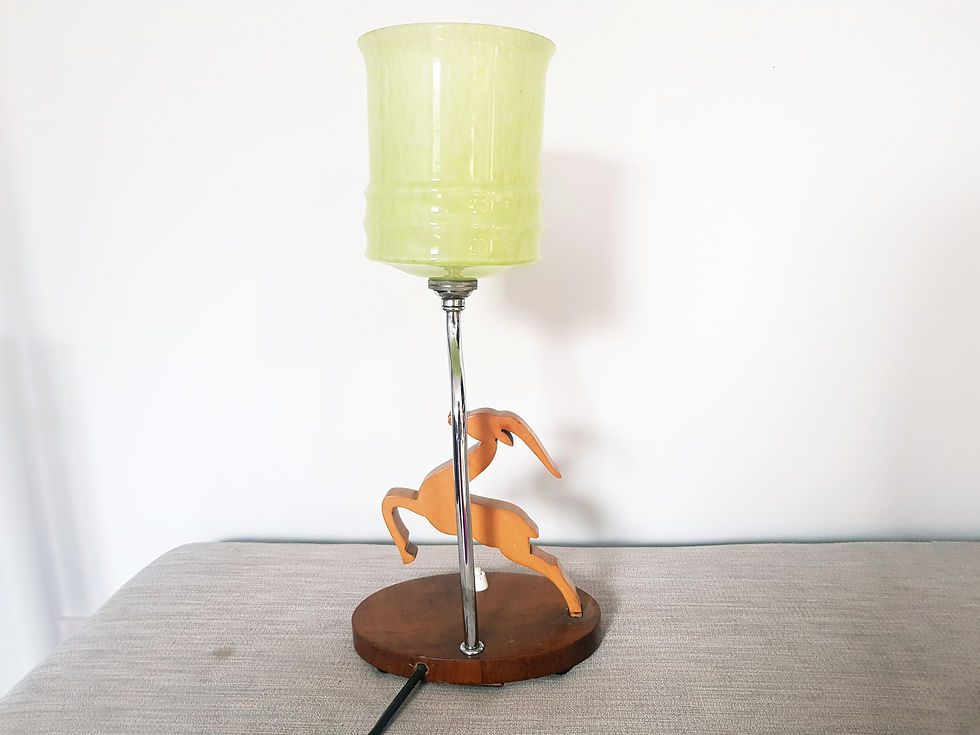 Thumbnail: Wooden Gazelle Lamp