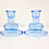 Thumbnail: Stölzle Blue Glass Dressing Table Set