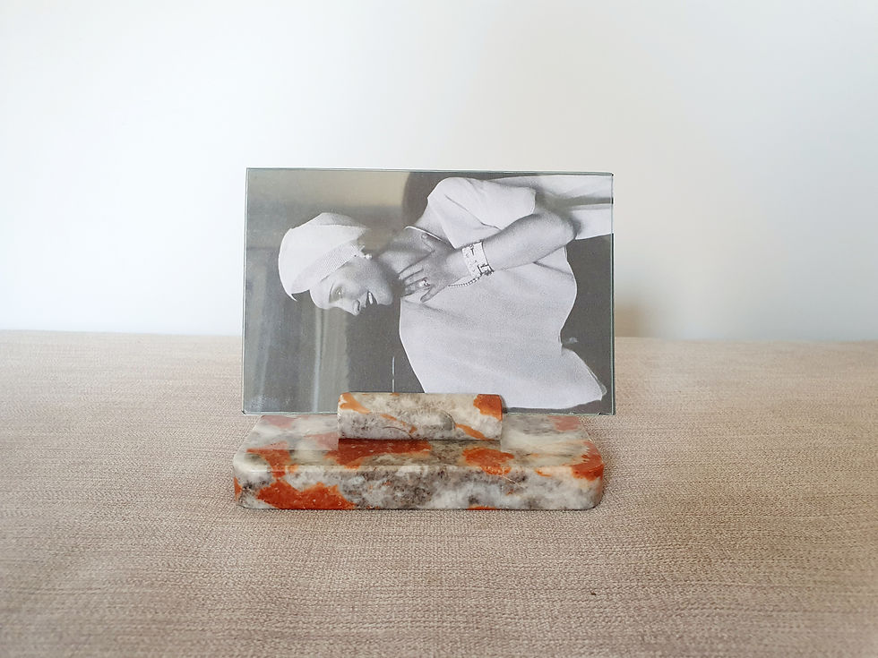 Thumbnail: Orange & Grey Marble Photo Frame