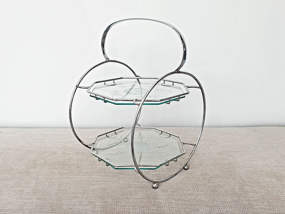 Thumbnail: Circular Chrome Cake Stand