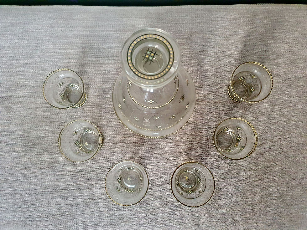 Thumbnail: Painted Decanter Set