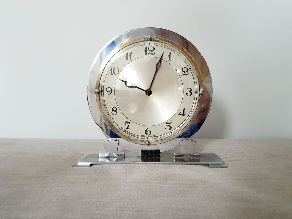 Thumbnail: Chrome Circular 8 Day Clock