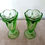 Thumbnail: Pair of Green Glass Vases