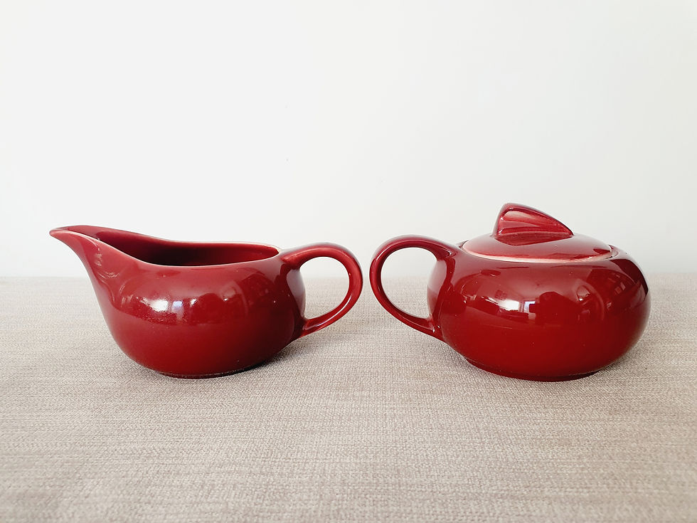 Thumbnail: Empire Ware Milk Jug & Sugar Bowl