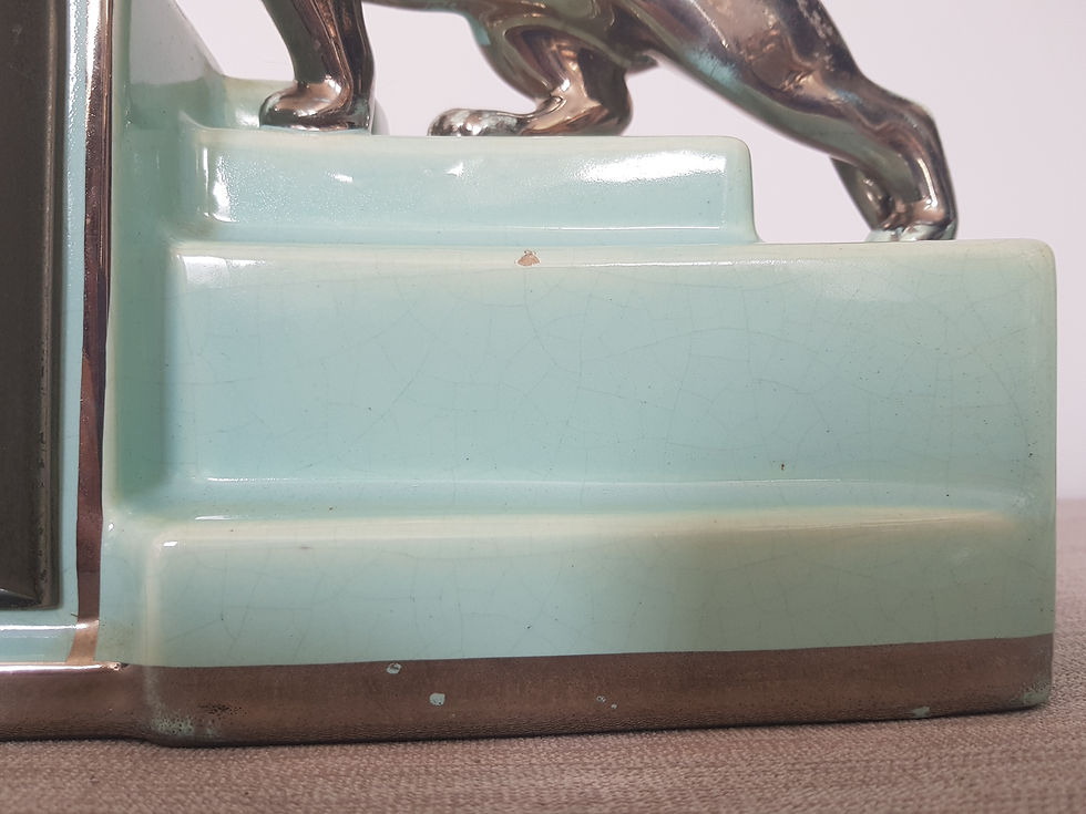 Thumbnail: Odyv Clock Garniture with Panthers
