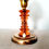 Thumbnail: Brass Lamp with Pink Crackle Shade