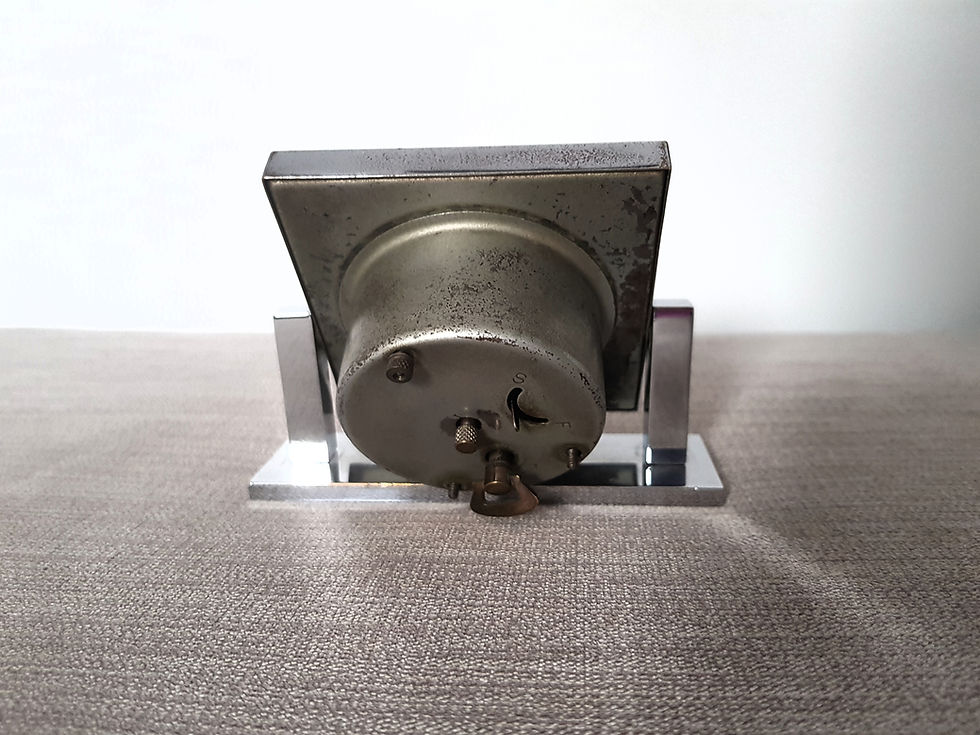 Thumbnail: Chrome Square Bedside Clock
