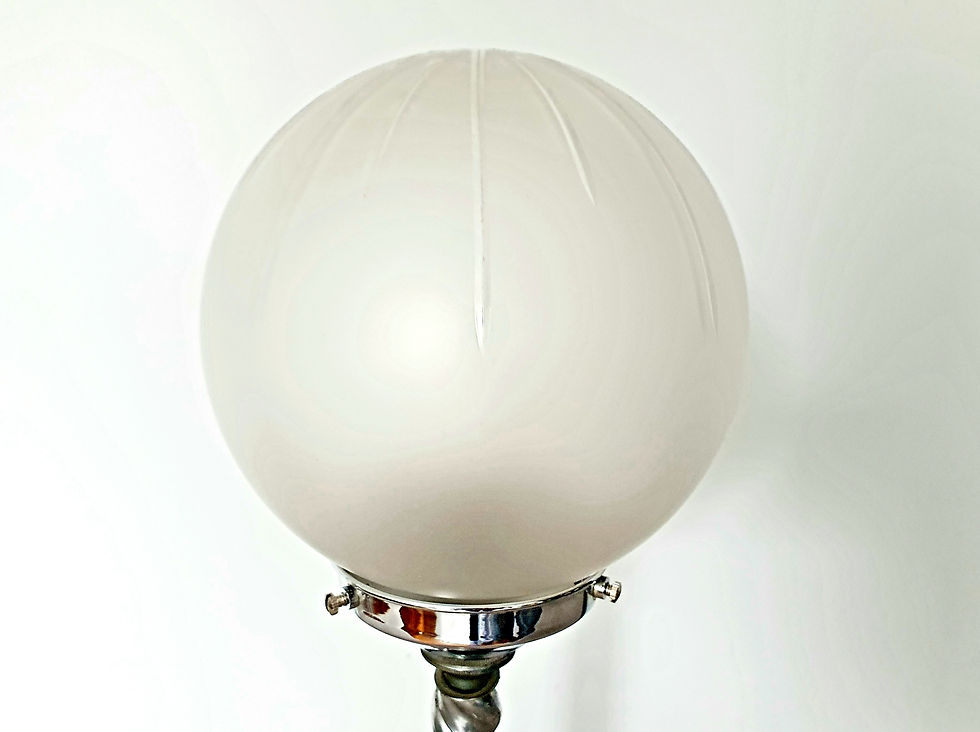 Thumbnail: Frosted Glass Twisted Lamp