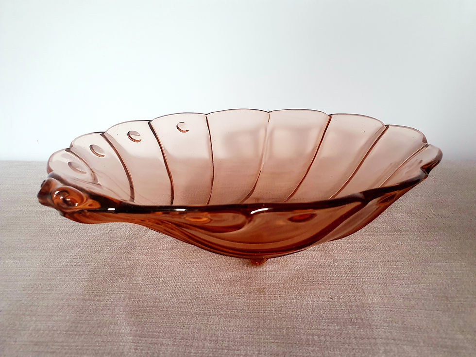 Thumbnail: Stölzle Large Pink Glass Serving Bowl