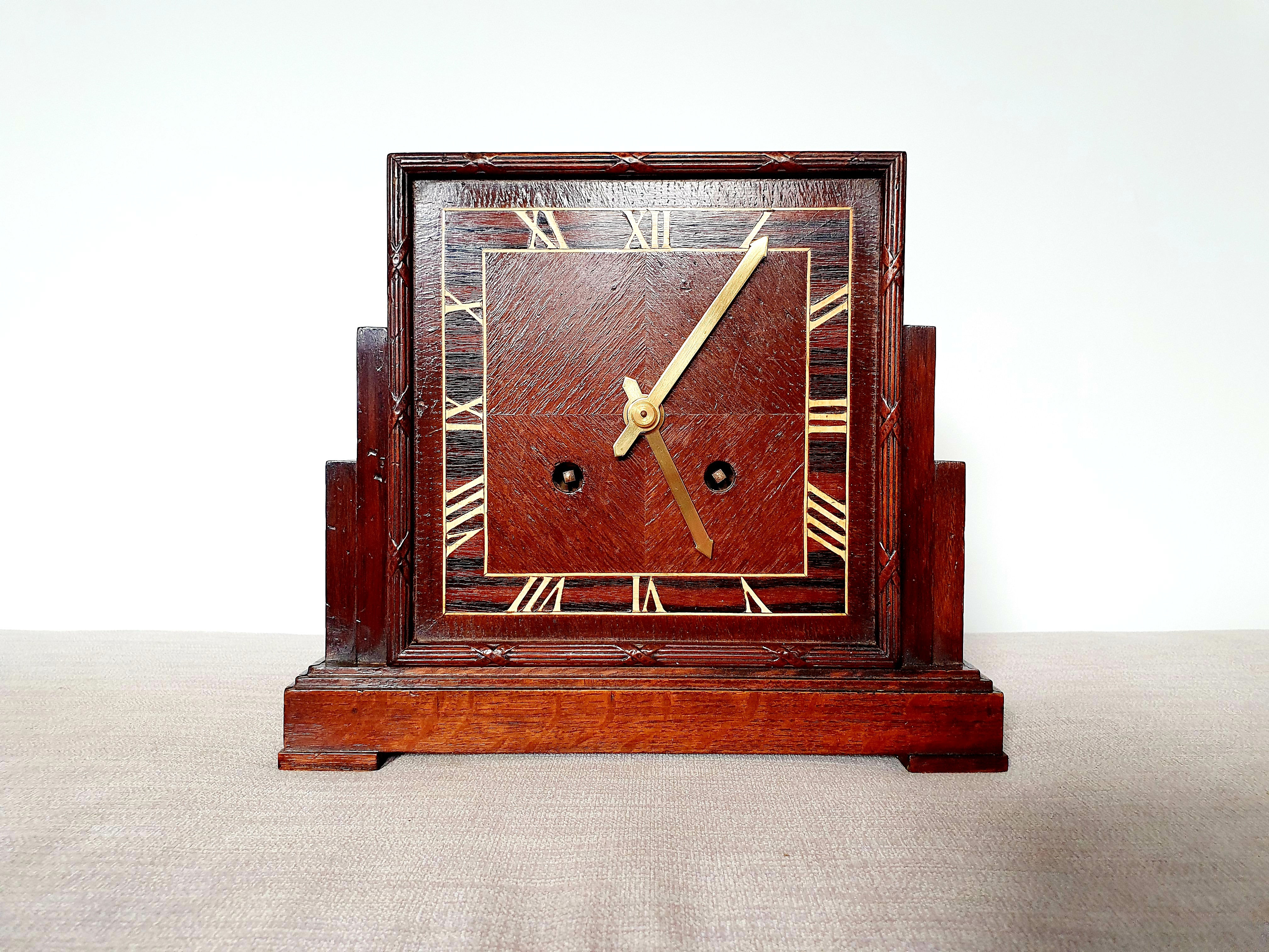 Oak Striking Mantel Clock