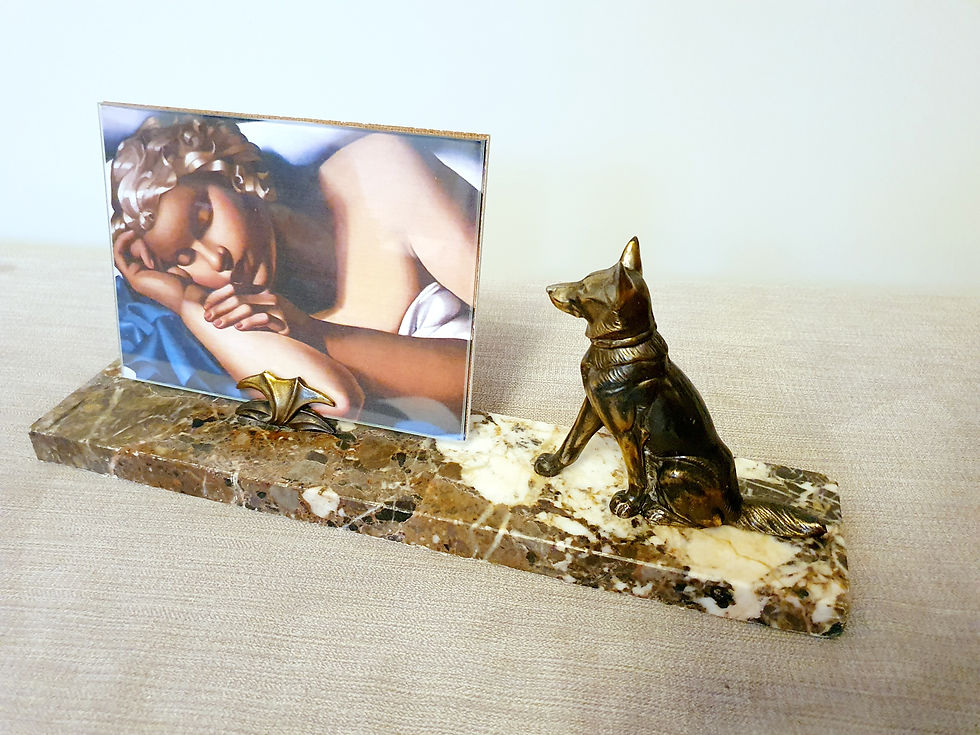 Thumbnail: Signed Tedd Spelter Dog Photo Frame