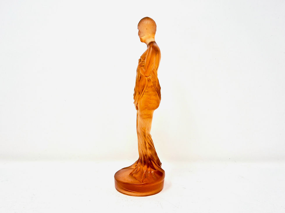 Thumbnail: Brockwitz Peach Glass Lady
