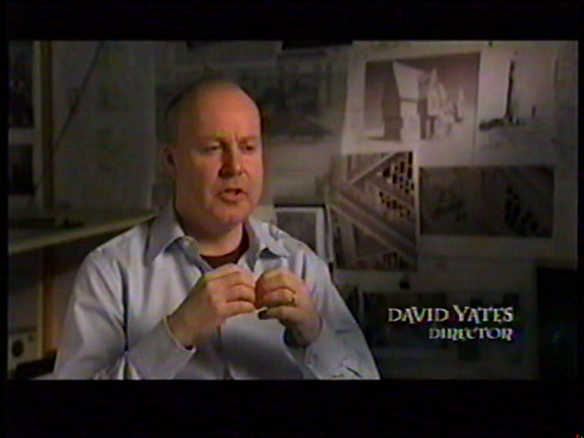David Yates giving an interview.