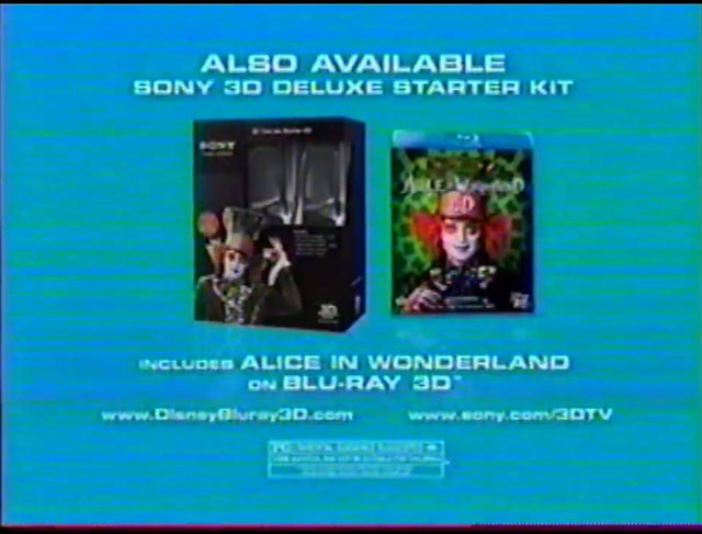 Sony 3D TVs come with movies from Walt Disney Pictures.