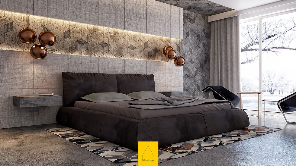 geometric-accent-wall