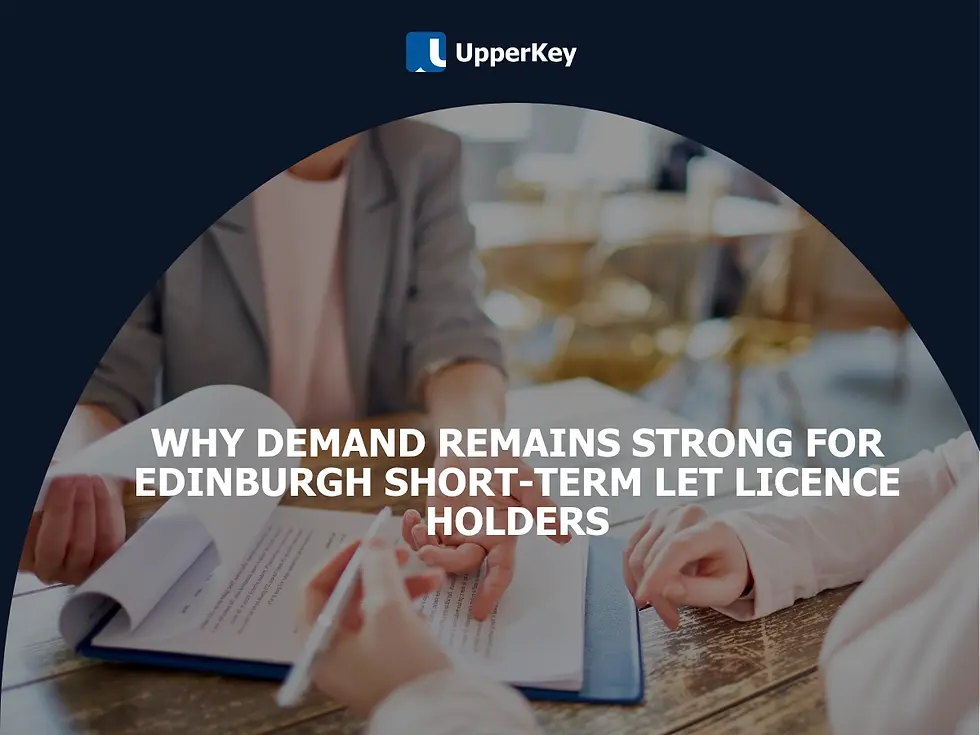 Why demand remains strong for Edinburgh short-term let licence holders