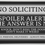 Thumbnail: Acrylic Engraved No Soliciting Sign