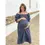 Thumbnail: Indigo Smocked Muslin Dress