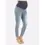 Thumbnail: Over the Bump Skinny Maternity Denim Jeans Washed Blue