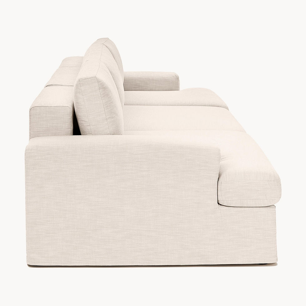 Miniatura: Sofá modular con tapizado desenfundable Russell (4 plazas)