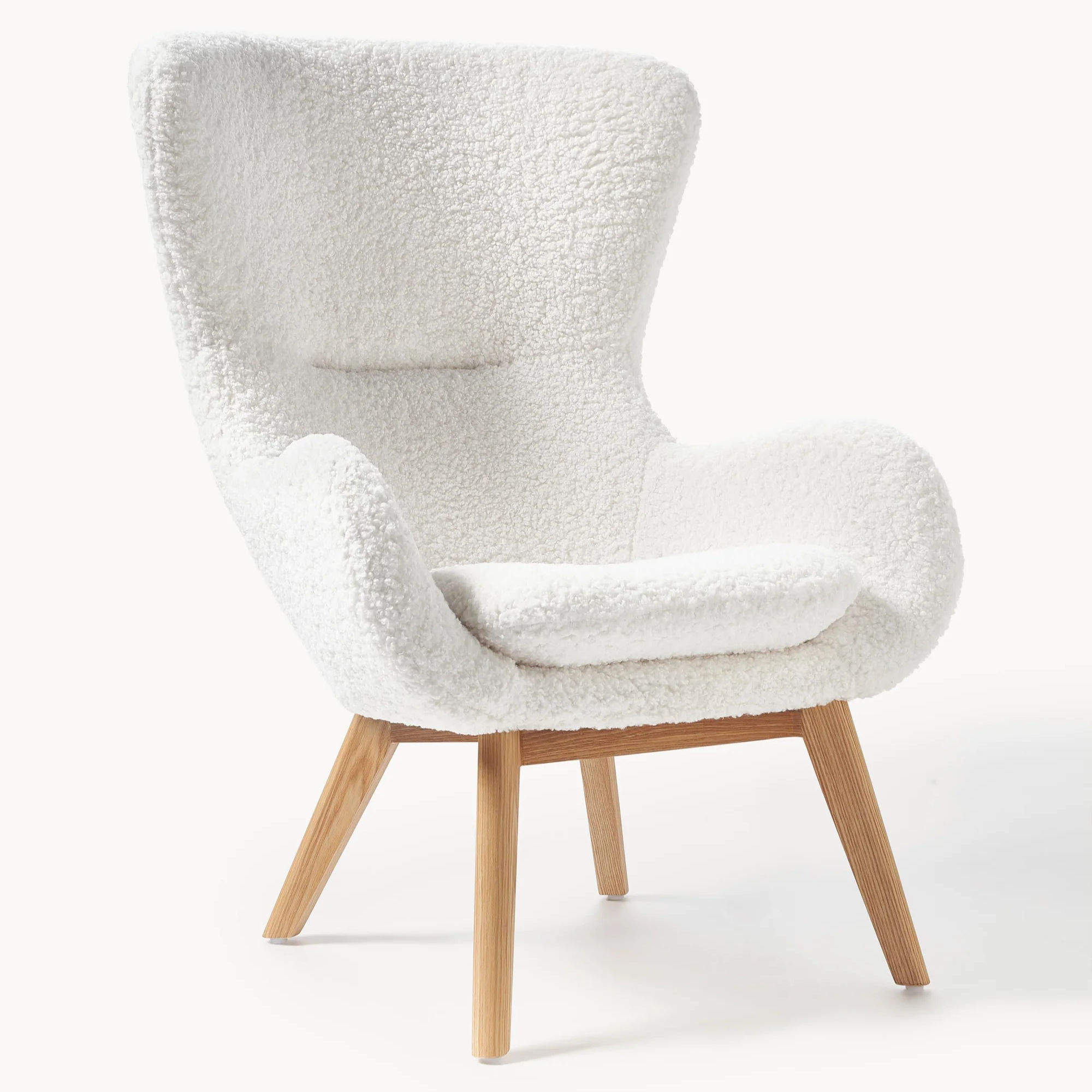 Sillón orejero de borreguillo Wing