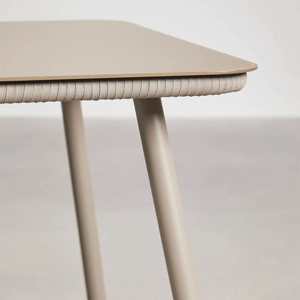 Miniatura: Comedor Arhiza Classic en Metal Galvanizado y Cuerda Trenzada