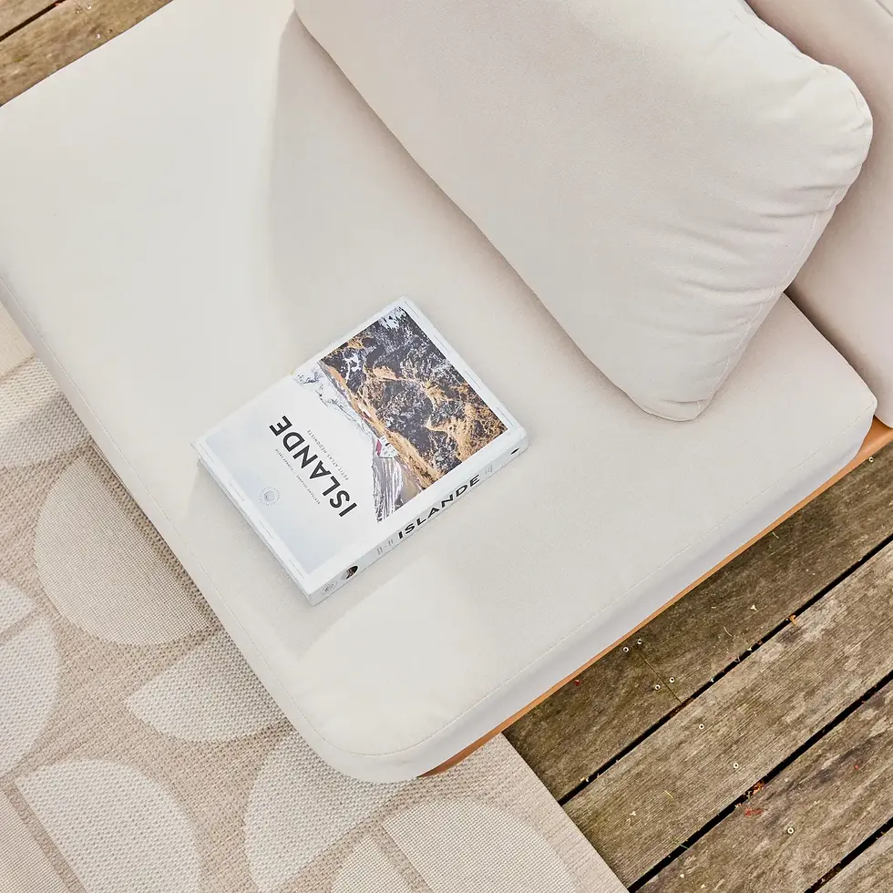 Miniatura: Conjunto de jardín de madera de acacia, 4 plazas