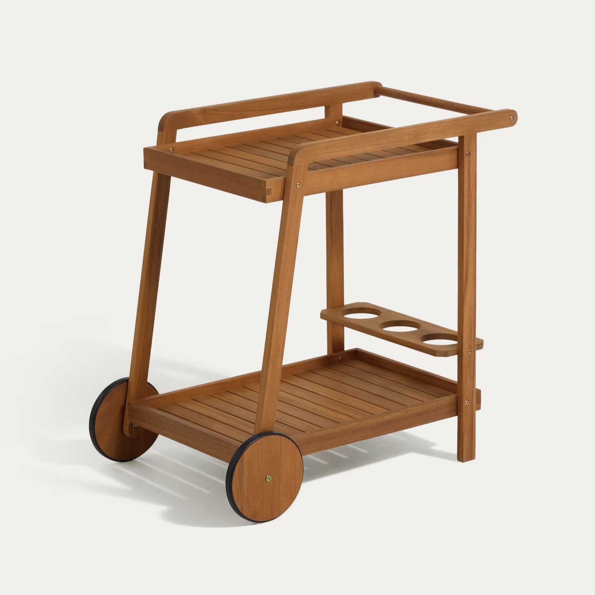 Carrito Bar Felisa en Madera Maciza de Huayruro