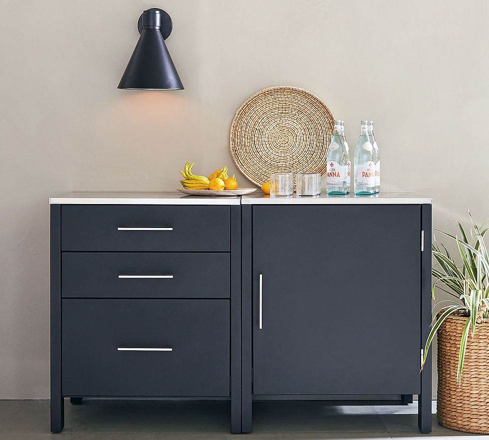 Miniatura: Gabinete individual de cocina exterior de metal Malibu