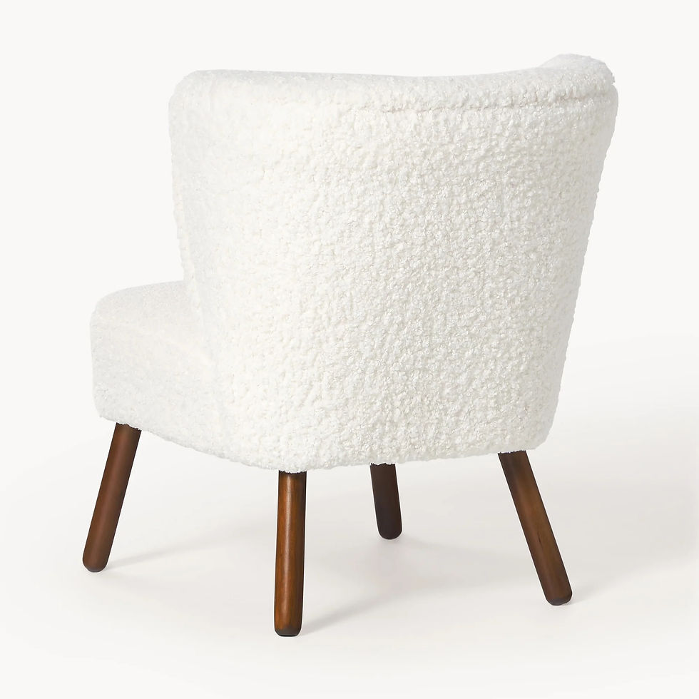 Miniatura: Sillón cóctel de borreguillo Robine