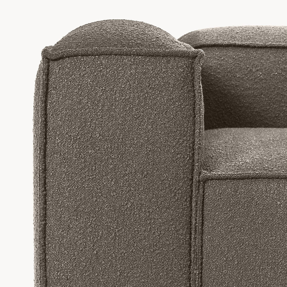 Miniatura: Sofá modular en tejido bouclé Lennon (3 plazas)