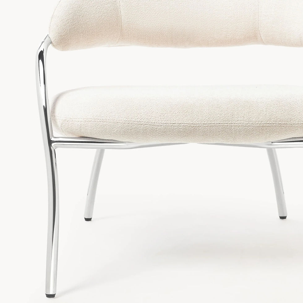 Miniatura: Sillón en tejido bouclé Dodo