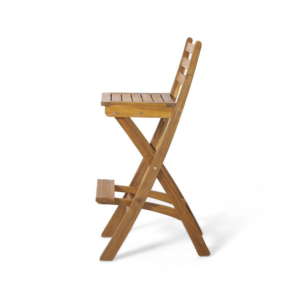 Miniatura: Taburete de bar de madera para exterior Tundra