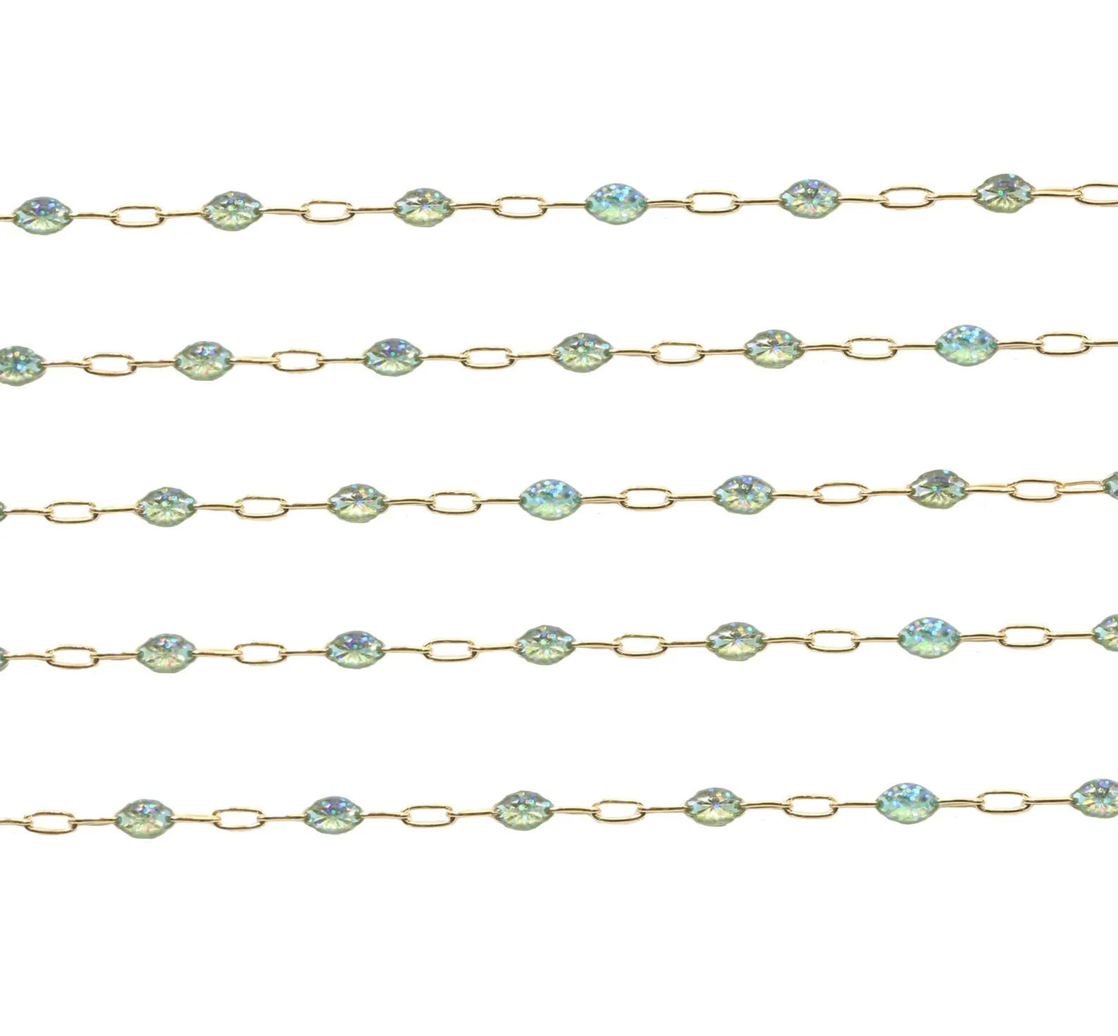 Paper Clip Enamel Basil