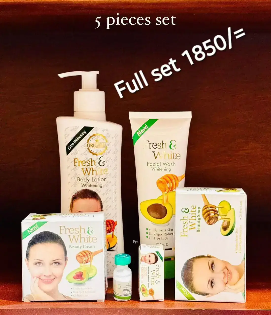 Fresh & White 5 Pieces Whitening Skincare Seto